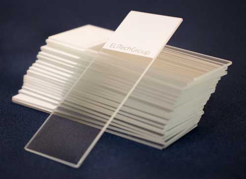 Bruker Biomedical Systems Glass microscope slides come in clipped slides and regular glass microscope slides
